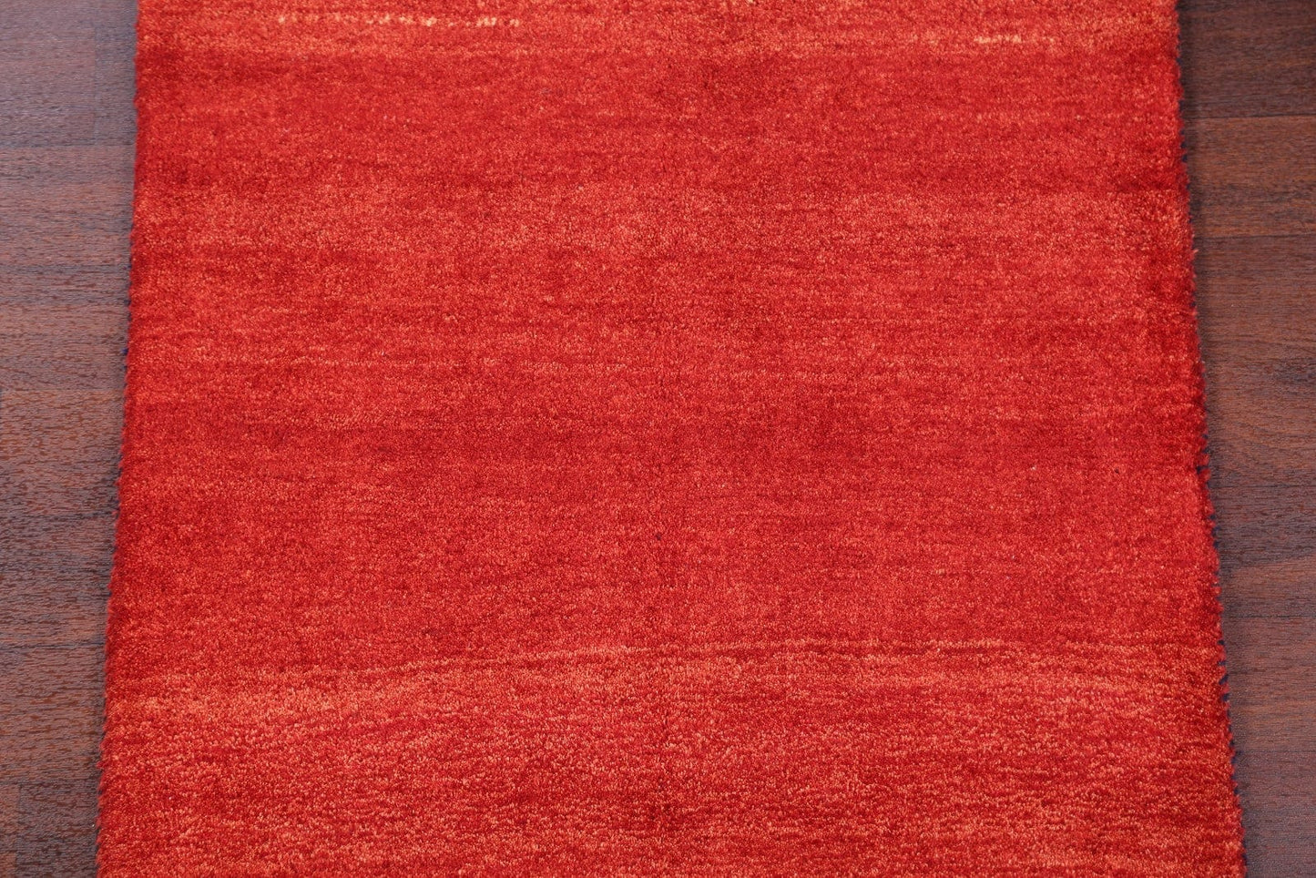 Solid Modern 3x5 Gabbeh Shiraz Persian Scarlet Wool Rug