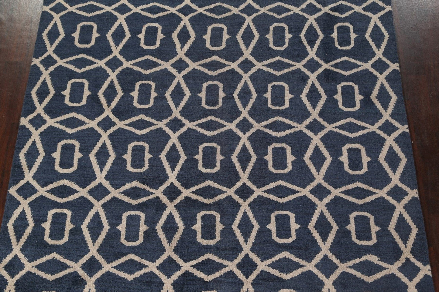 Trellis Moroccan Oushak Wool Area Rug 8x10