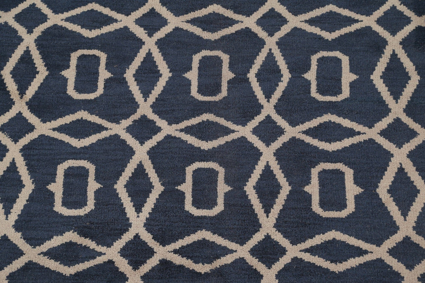 Trellis Moroccan Oushak Wool Area Rug 8x10