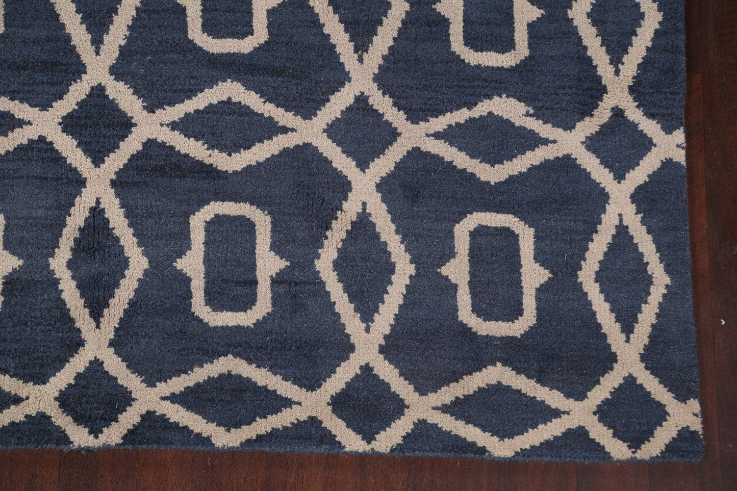 Trellis Moroccan Oushak Wool Area Rug 8x10