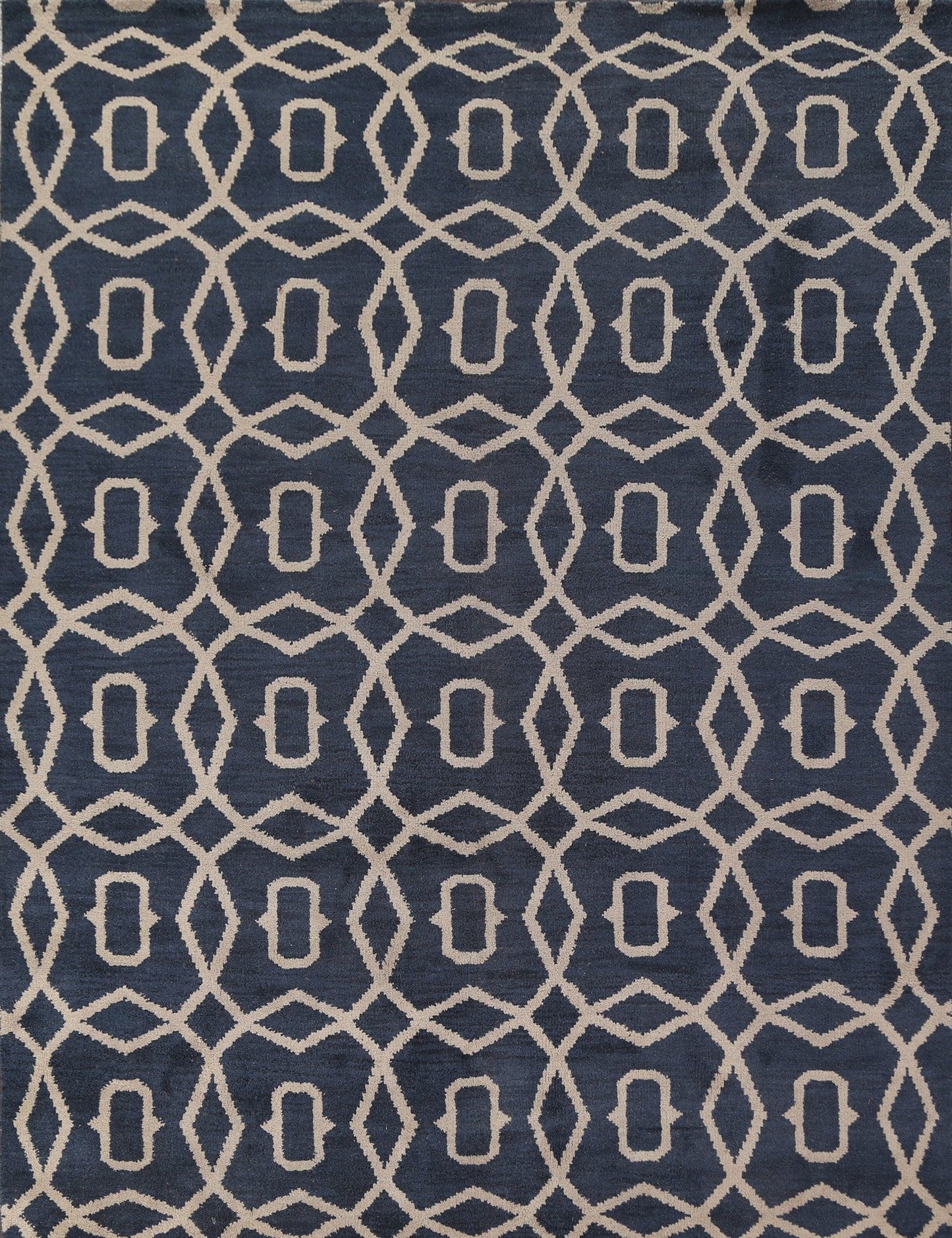 Trellis Moroccan Oushak Wool Area Rug 8x10