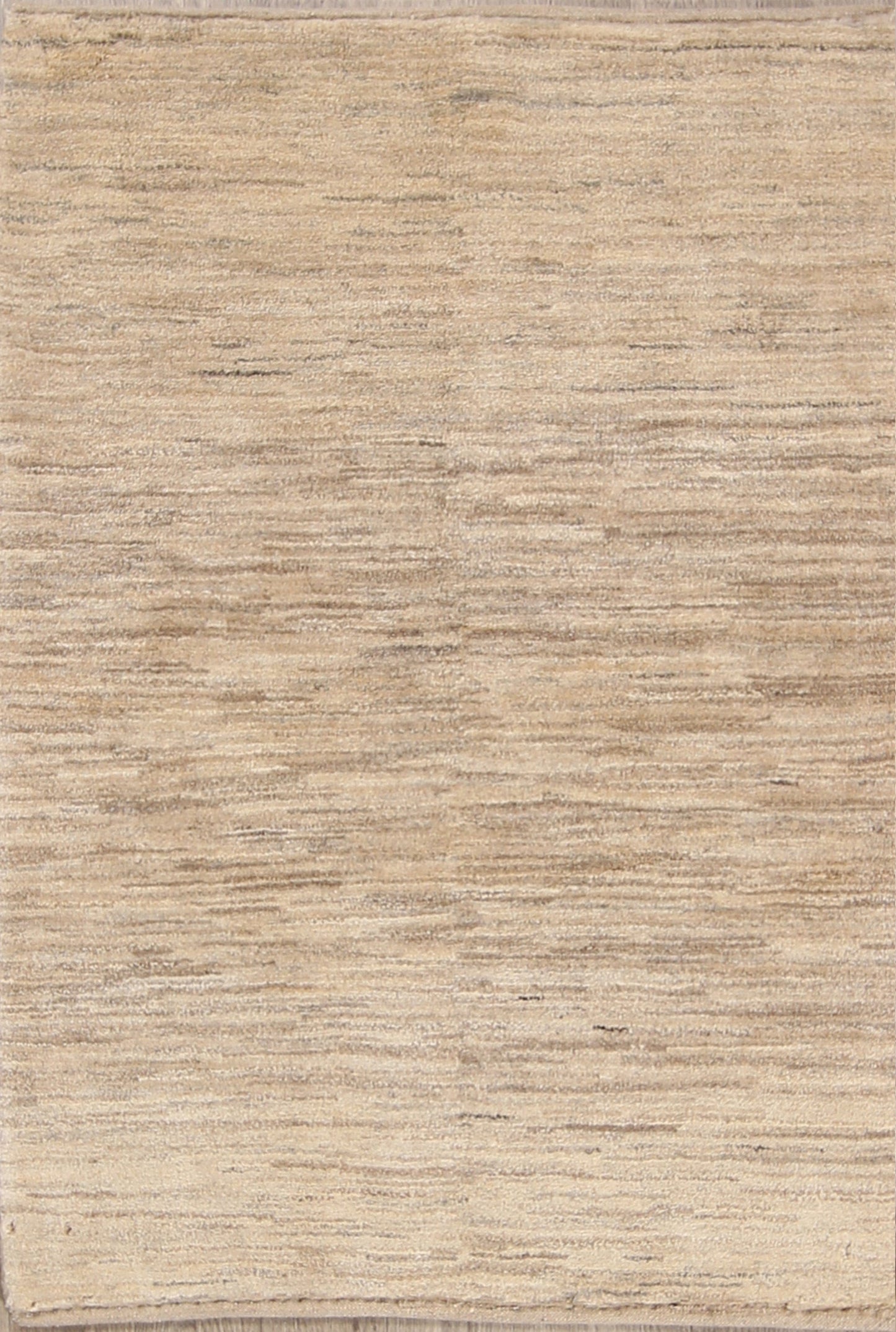 Natural Dye Solid Ivory 3x5 Gabbeh Zolanvari Persian Area Rug