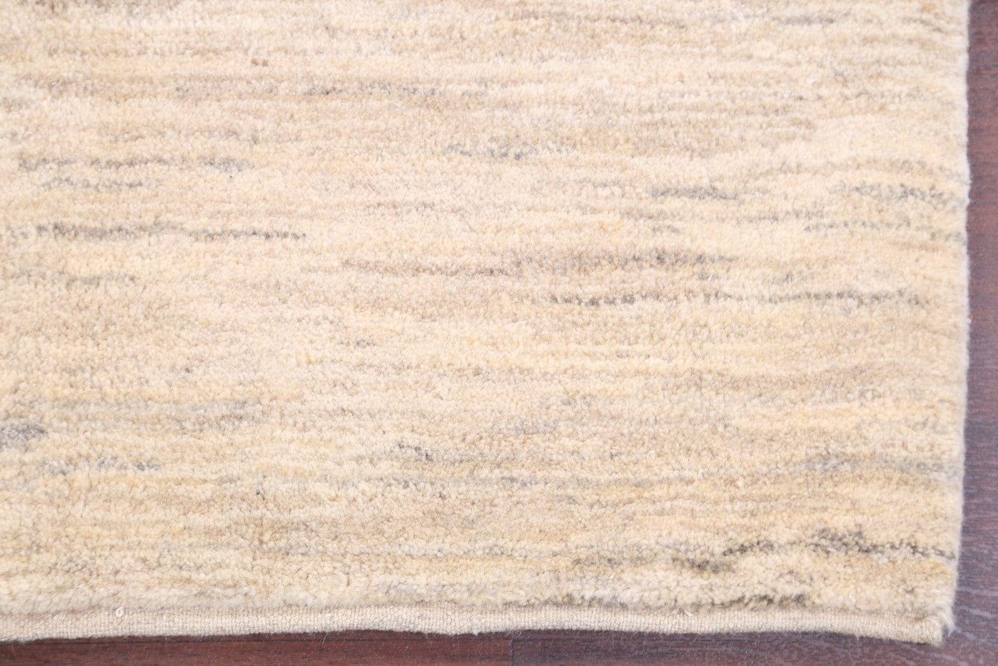 Natural Dye Solid Ivory 3x5 Gabbeh Zolanvari Persian Area Rug