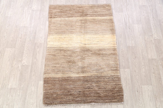 Modern Stripe 4x5 Gabbeh Zolanvari Shiraz Persian Area Rug