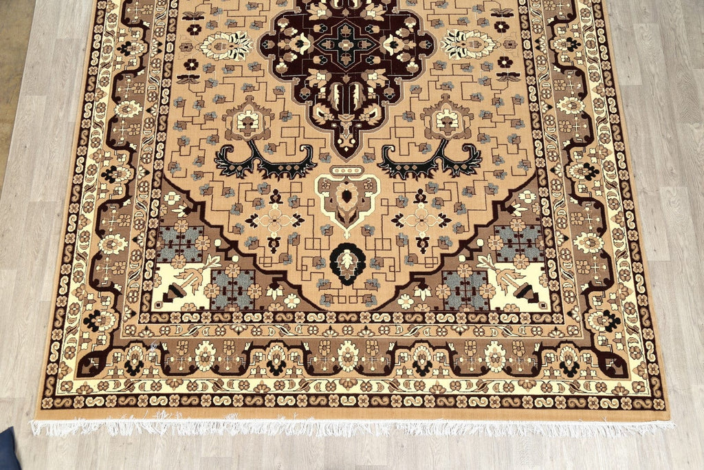 Stunning Soft Vegetable Dye Heriz Persian Area Rug 10x13