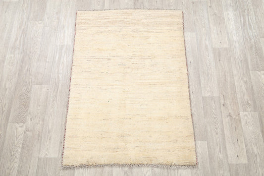 Solid Modern 3x5 Gabbeh Shiraz Persian Area Rug