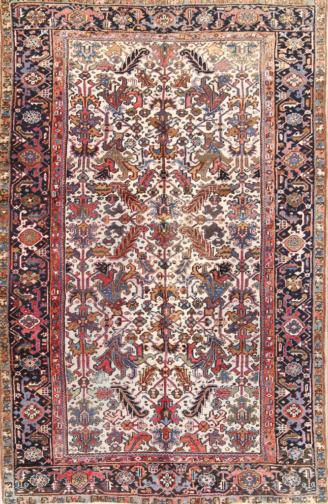 All-Over Heriz Persian Area Rug 6x10