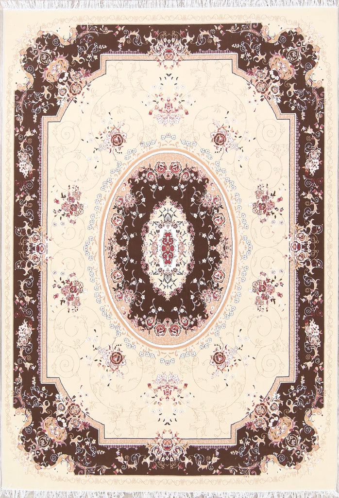 Transitional Aubusson Persian Area Rug 8x12