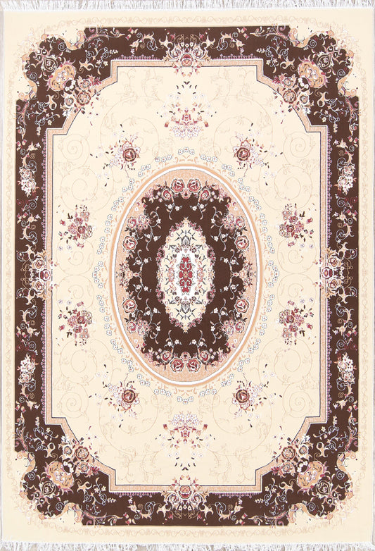 Transitional Aubusson Persian Area Rug 8x12
