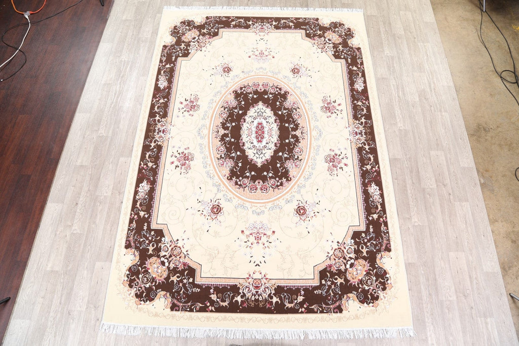 Transitional Aubusson Persian Area Rug 8x12