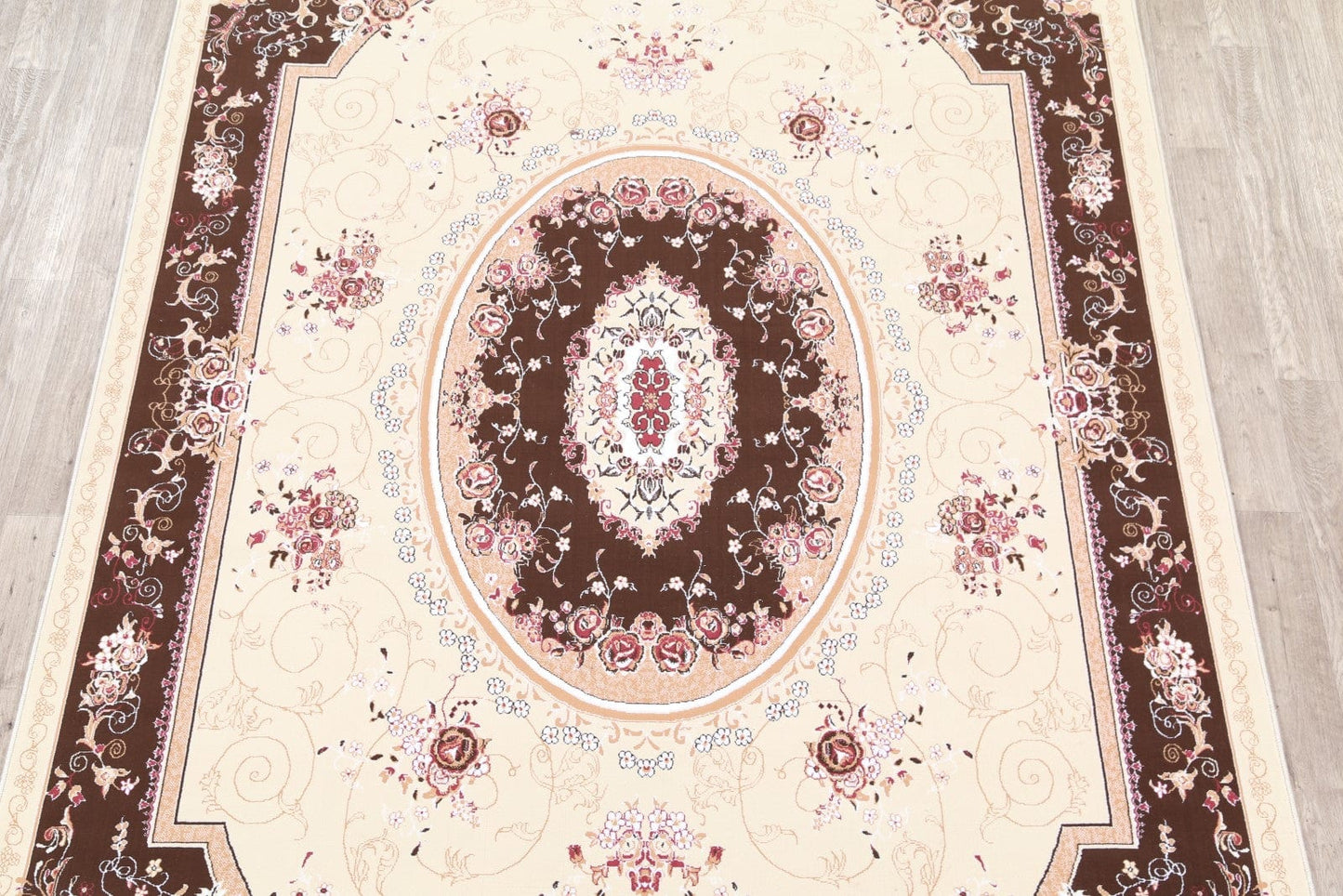 Transitional Aubusson Persian Area Rug 8x12