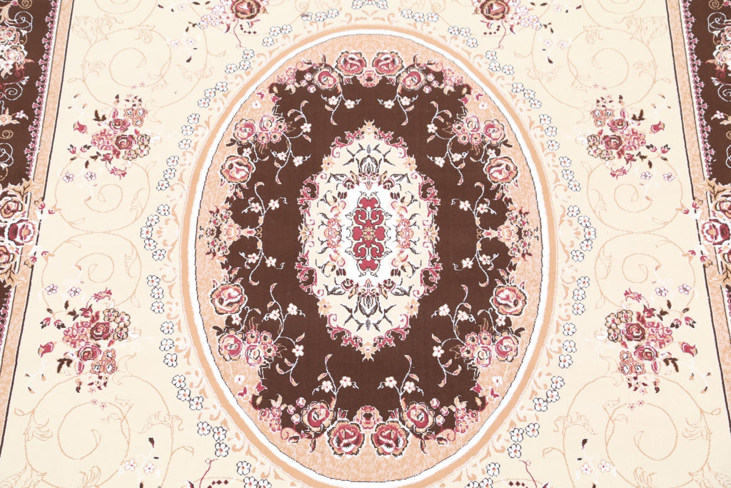 Transitional Aubusson Persian Area Rug 8x12