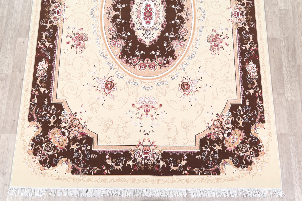 Transitional Aubusson Persian Area Rug 8x12