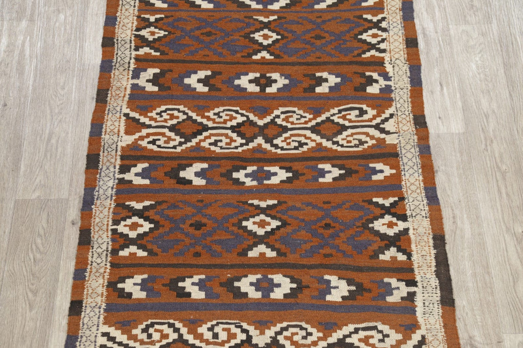 Geometric 3x6 Kilim Balouch Persian Rug Runner