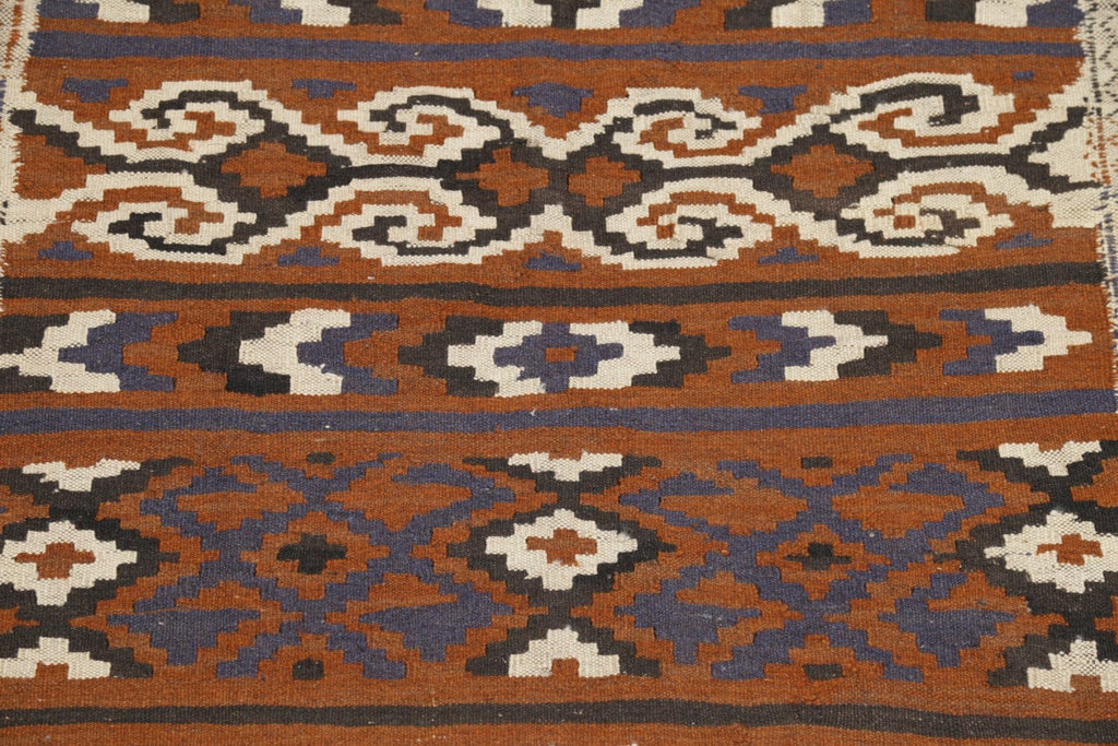 Geometric 3x6 Kilim Balouch Persian Rug Runner