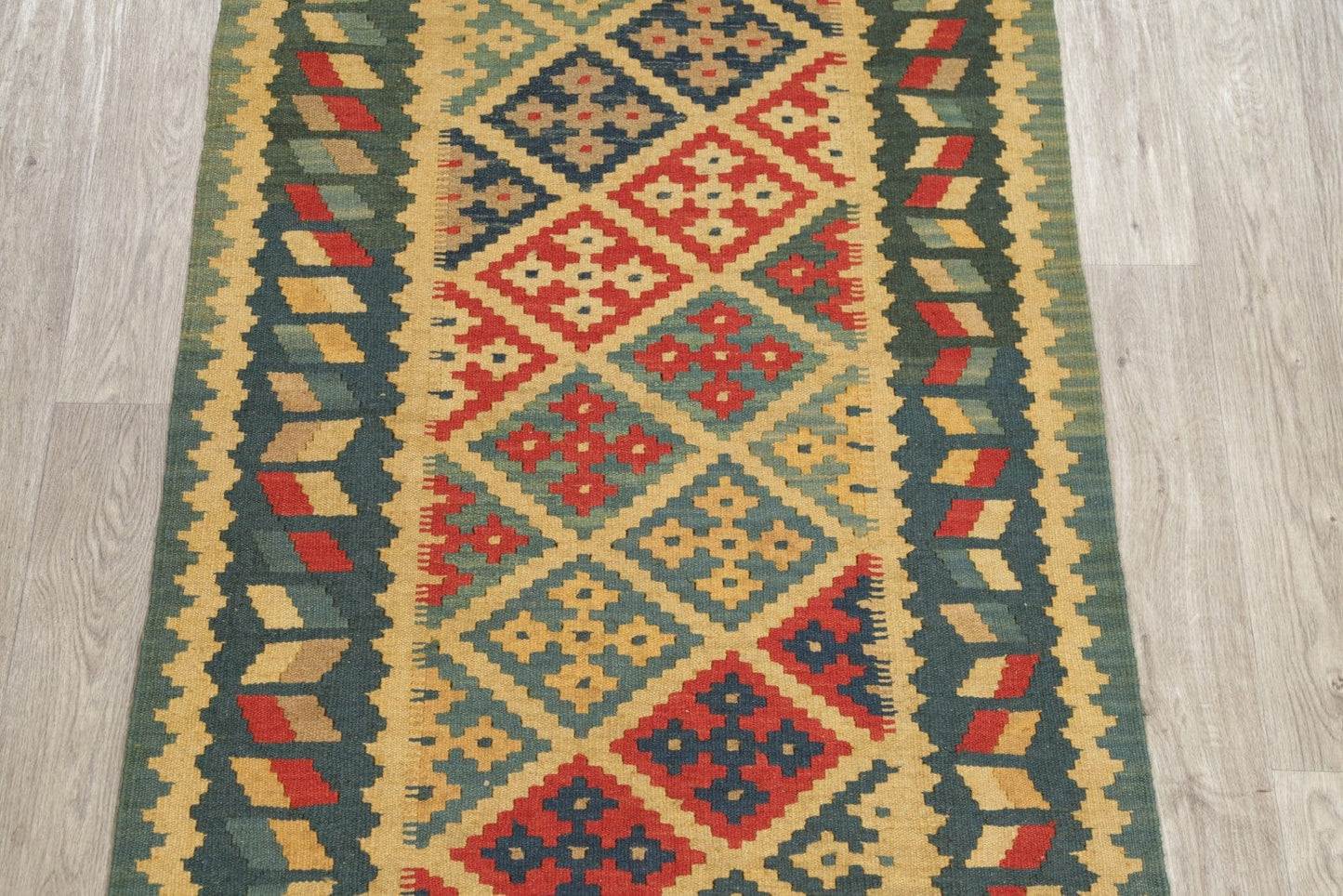 Geometric 3x5 Kilim Shiraz Persian Area Rug