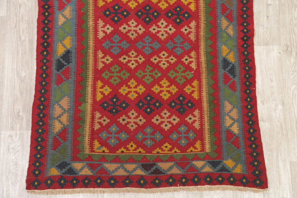 Geometric 4x6 Qashqai Kilim Persian Area Rug