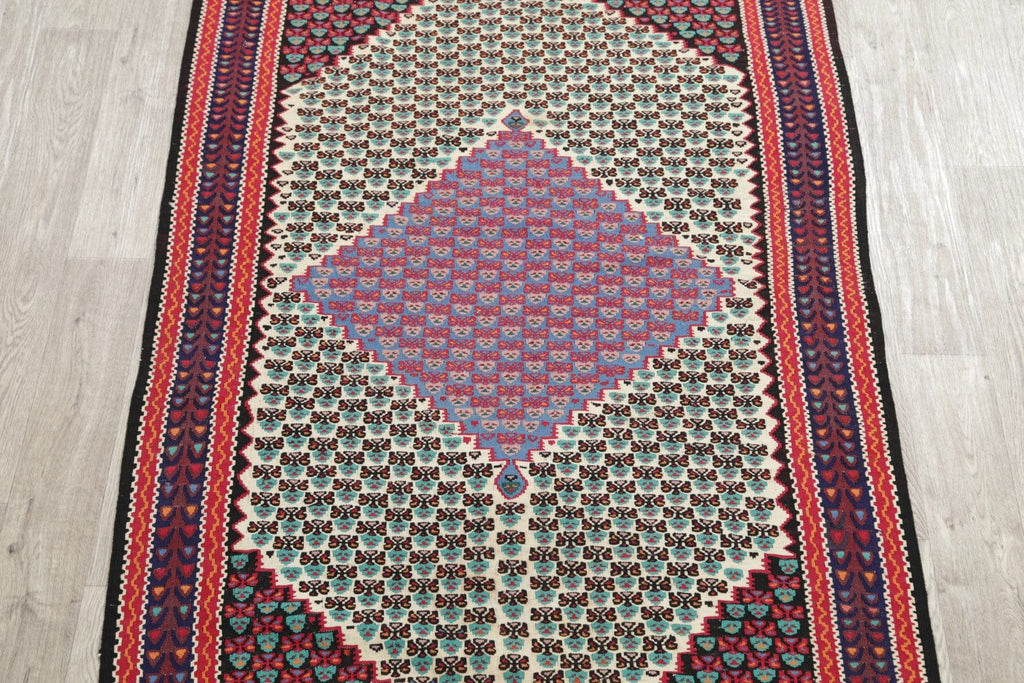 Geometric 4x6 Senneh Persian Area Rug