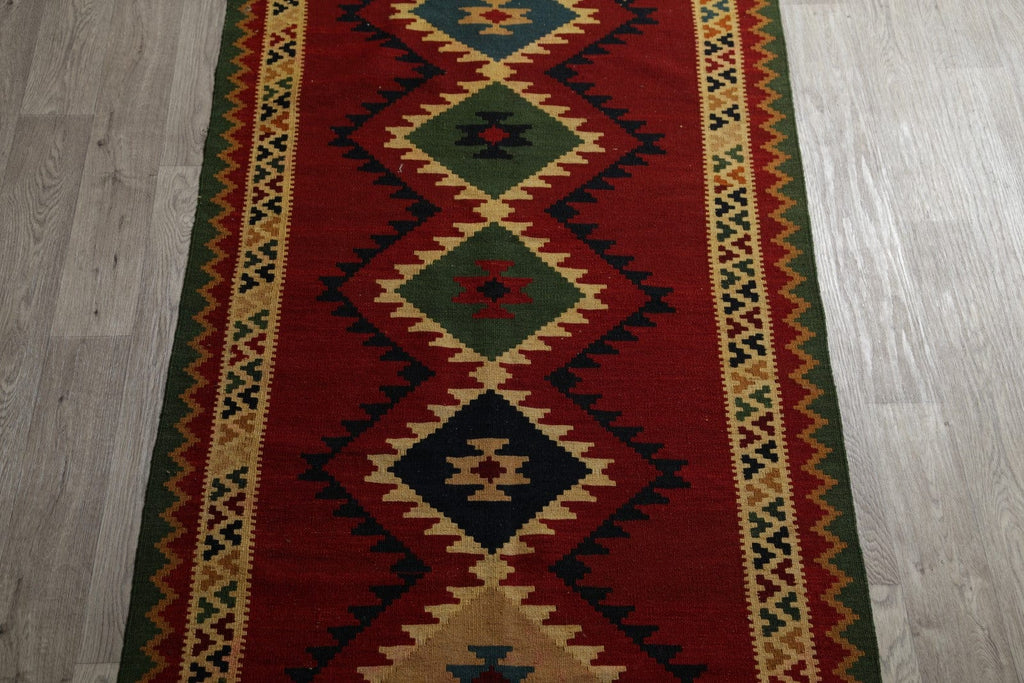 Geometric 4x7 Kilim Qashqai Persian Area Rug