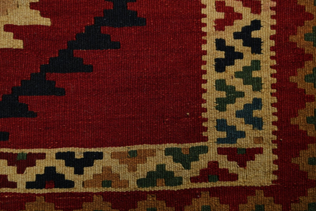 Geometric 4x7 Kilim Qashqai Persian Area Rug