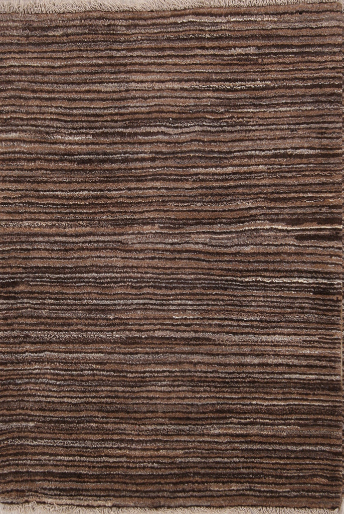 Striped Modern 3x4 Gabbeh Zolanvari Persian Area Rug