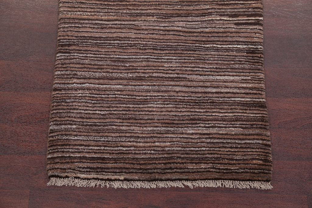 Striped Modern 3x4 Gabbeh Zolanvari Persian Area Rug