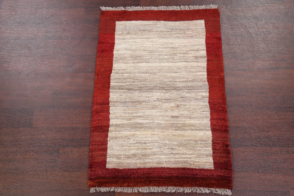 Contemporary 3x4 Gabbeh Zolanvari Shiraz Persian Area Rug