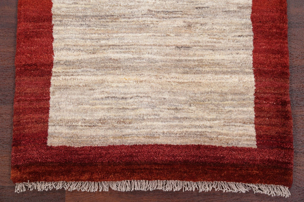 Contemporary 3x4 Gabbeh Zolanvari Shiraz Persian Area Rug