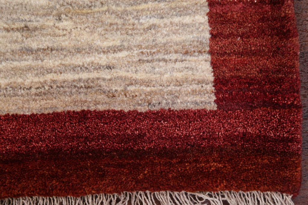 Contemporary 3x4 Gabbeh Zolanvari Shiraz Persian Area Rug