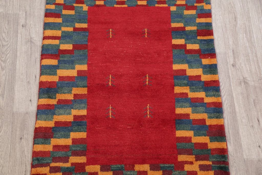 Geometric 3x4 Gabbeh Shiraz Persian Area Rug