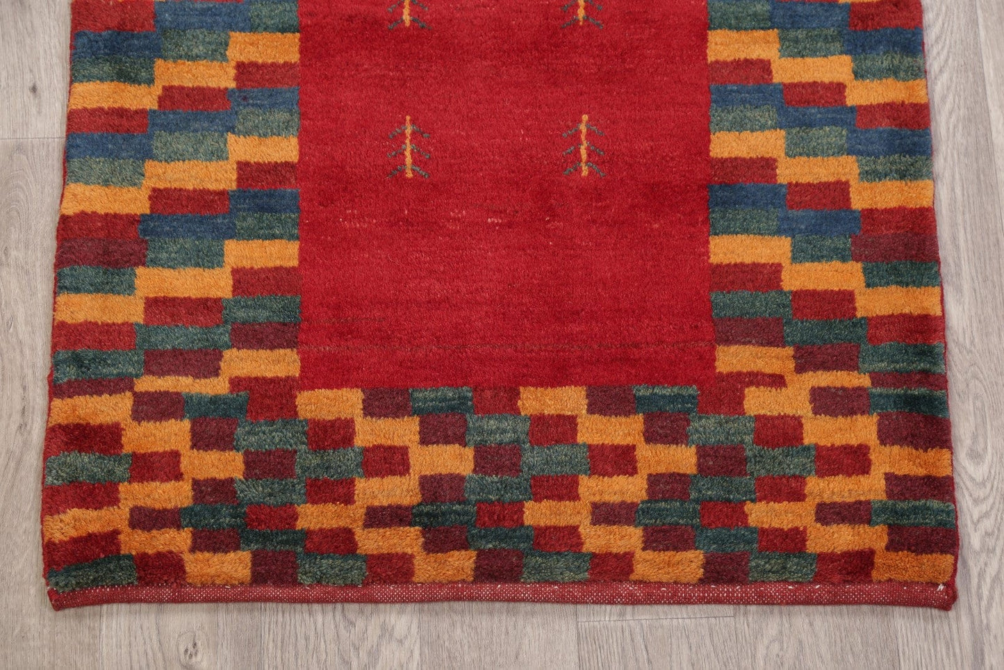 Geometric 3x4 Gabbeh Shiraz Persian Area Rug