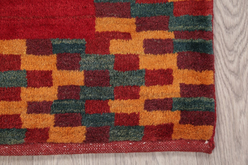 Geometric 3x4 Gabbeh Shiraz Persian Area Rug