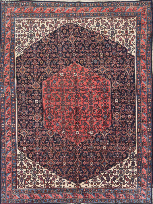 Geometric 9x12 Hamedan Persian Area Rug