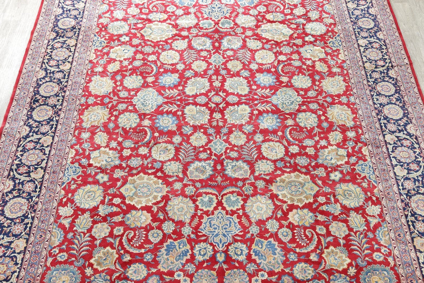 Floral 10x13 Kashan Persian Area Rug