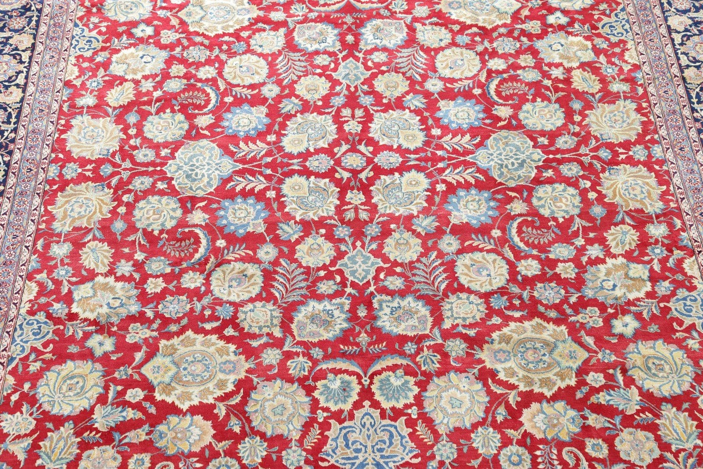 Floral 10x13 Kashan Persian Area Rug