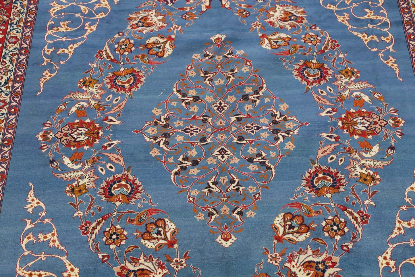 Floral 10x14 Kashan Persian Area Rug