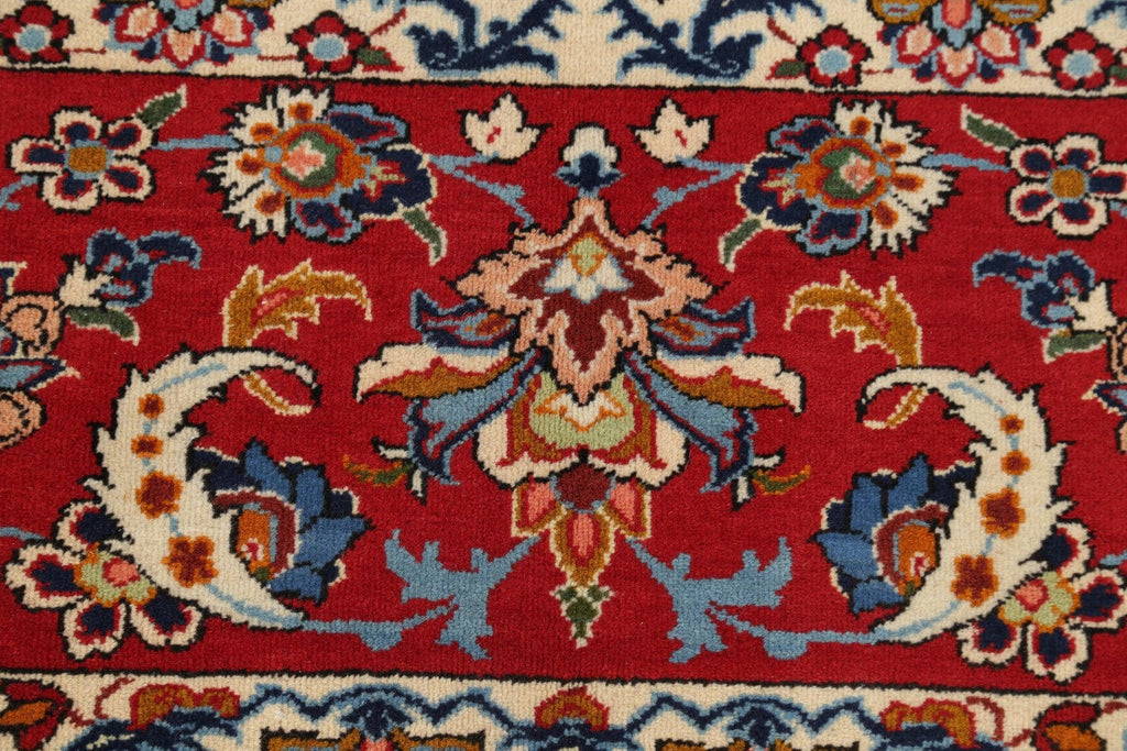 Floral 10x14 Kashan Persian Area Rug