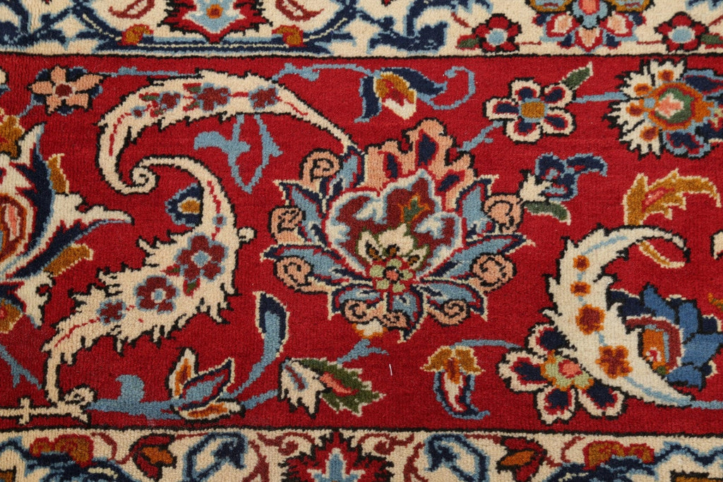 Floral 10x14 Kashan Persian Area Rug