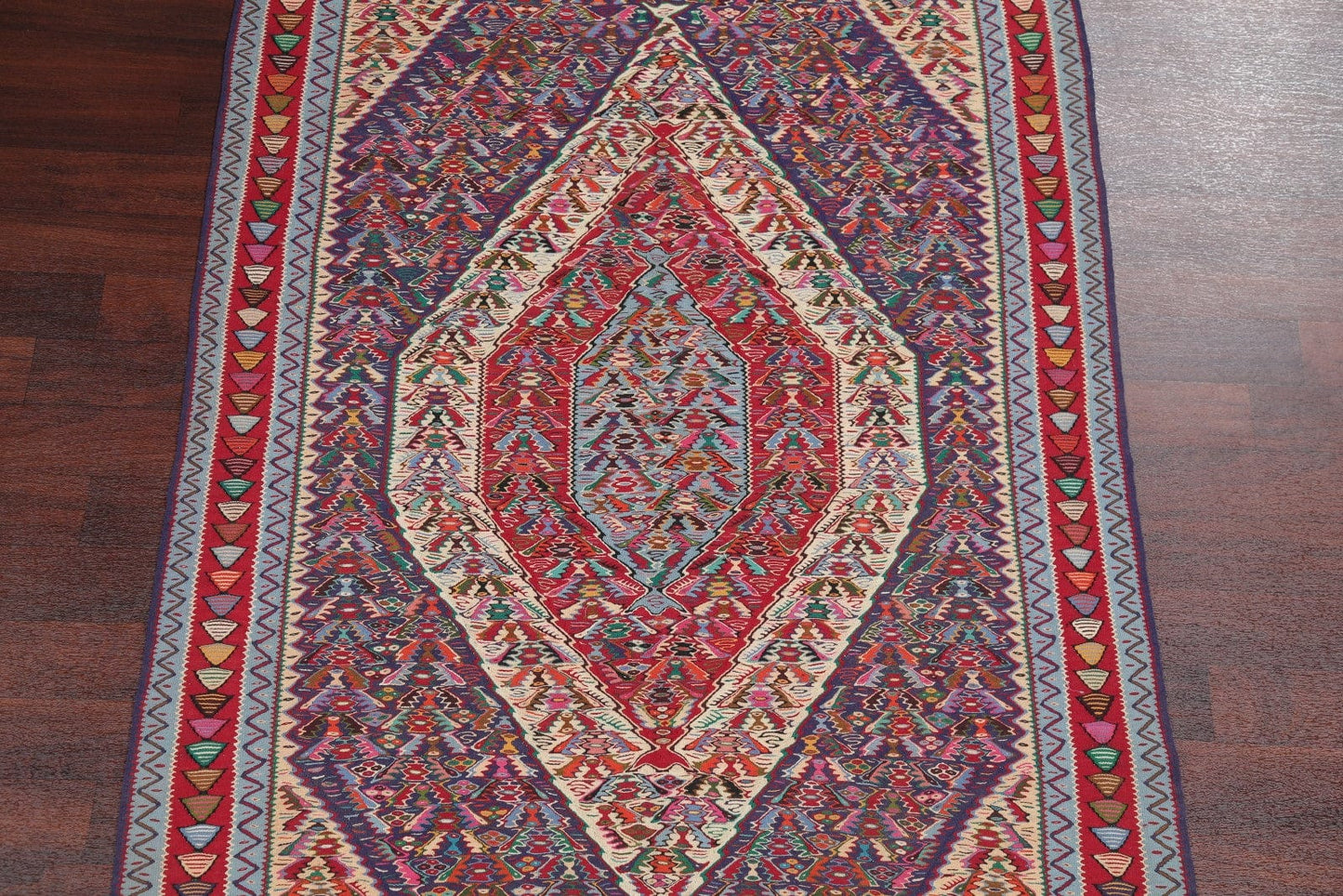 5x8 Senneh Kilim Bidjar Persian Area Rug