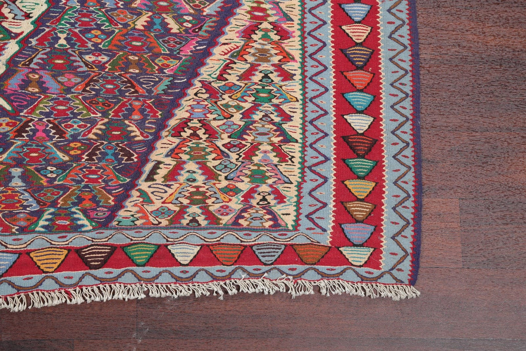 5x8 Senneh Kilim Bidjar Persian Area Rug