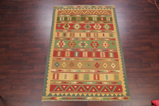 Geometric Tribal 7x10 Kilim Shiraz Persian Area Rug