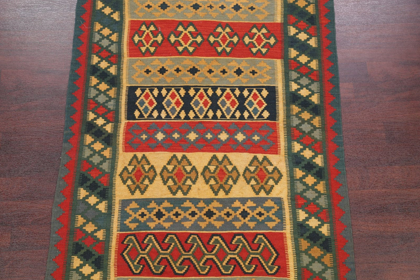 Geometric Tribal 5x7 Kilim Shiraz Persian Area Rug