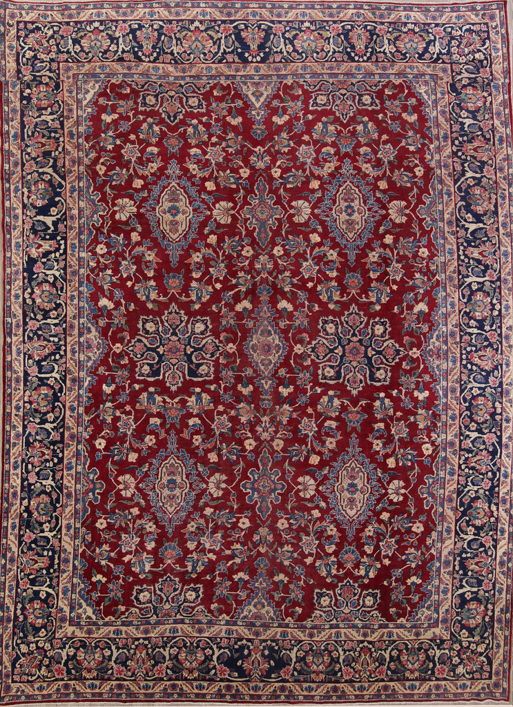 All-Over Floral 11x16 Yazd Persian Area Rug