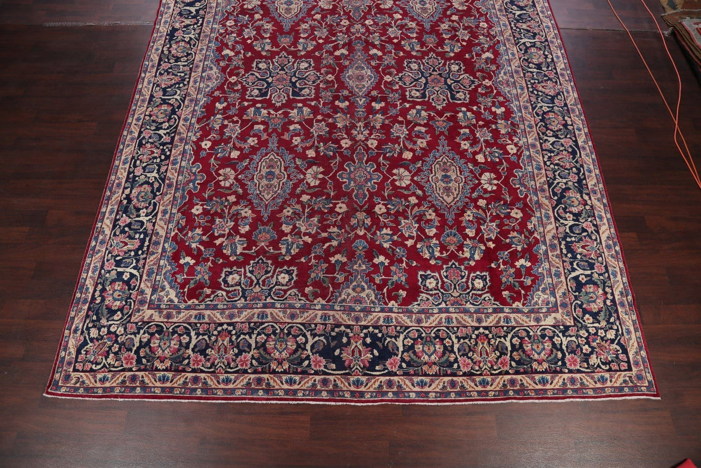 All-Over Floral 11x16 Yazd Persian Area Rug