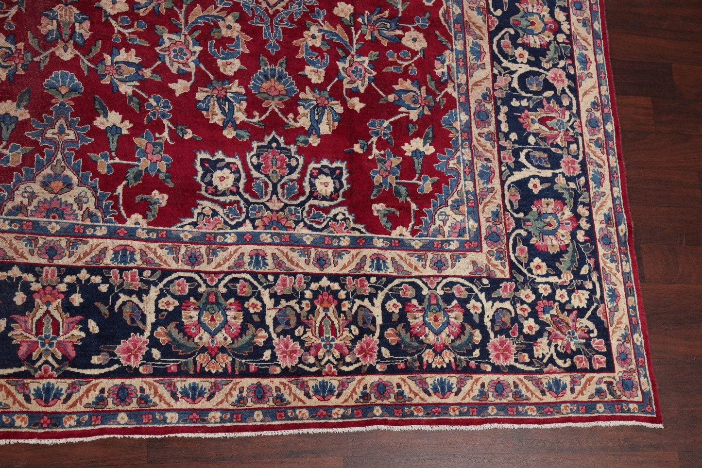 All-Over Floral 11x16 Yazd Persian Area Rug