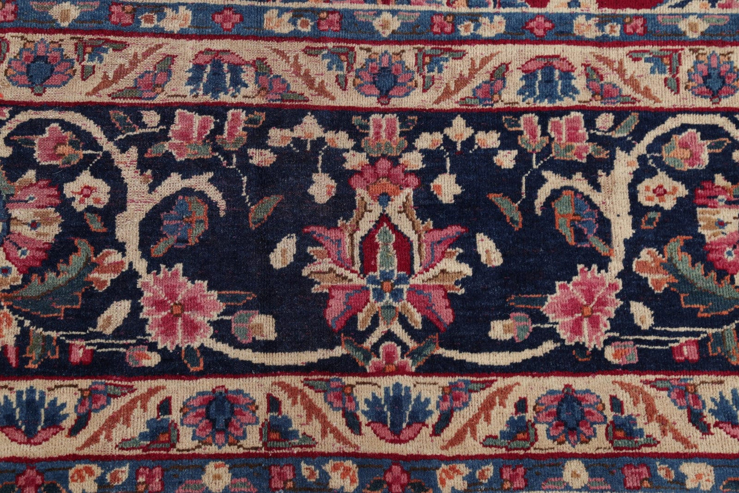 All-Over Floral 11x16 Yazd Persian Area Rug