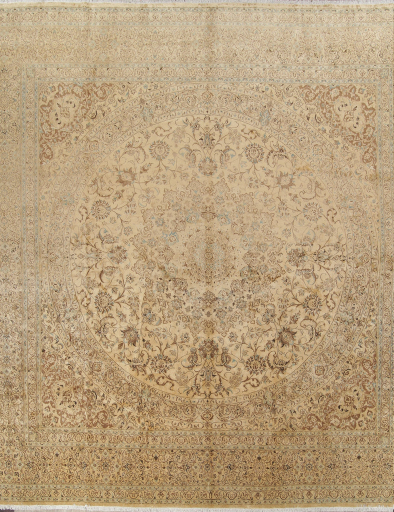 Floral Medium 16x16 Nain Toodeshk Persian Area Rug