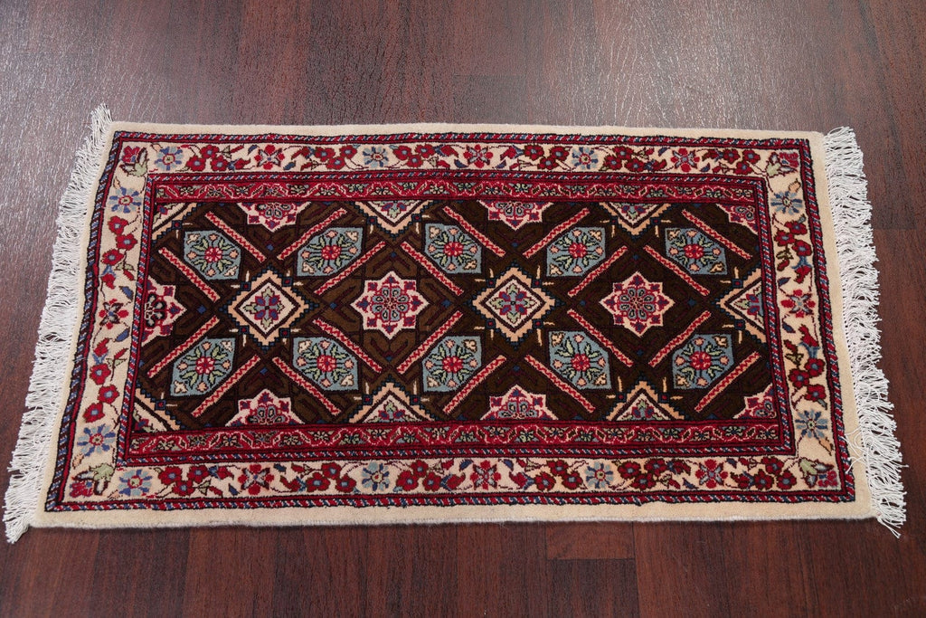 Geometric All-Over Foyer Size 2x4 Kashmar Persian Area Rug