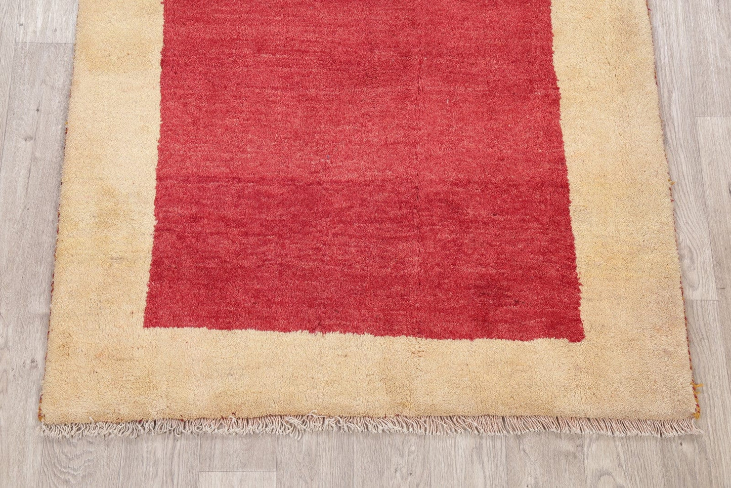 Solid 4x5 Gabbeh Shiraz Persian Area Rug