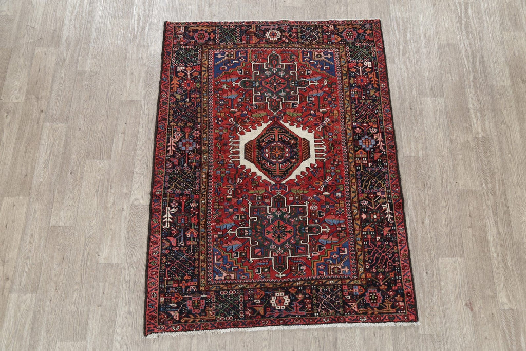 Geometric Gharajeh Persian Area Rug 5x6